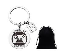 1 Porte-Clés, 1 Sac De Rangement, Cadeau 18E Anniversaire, Porte-Clés Personnalisé 18E, Décoration Porte-Clés, Cadeau pour Garçons Et Filles