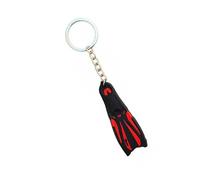 1 porte-clés en silicone avec palmes de plongée en silicone, porte-clés élégant sur le thème de l'océan, 13 cm