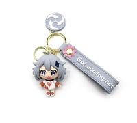 1 porte-clés Genshin Impact mignon en silicone pour sac de poupée