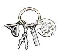 1 porte-clés « Teachers do What They Like Teacher's Ruler » - Cadeau de remise de diplôme, #5, L, Charme, simple