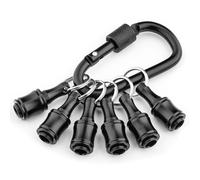 1 porte-embouts de tournevis à tige hexagonale de 10,2 cm en alliage d'aluminium - Barre d'extension - Adaptateur de vis - Porte-clés portable universel - Ajustement rapide - Pilotes électriques