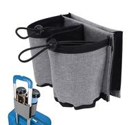 1 porte-gobelet de valise, accessoires de bagages, sac de rangement à suspendre, porte-bouteille de valise, avec 3 poches, convient comme cadeau de voyage pour les passagers, les agents de bord et les