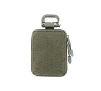 1 porte-monnaie décontracté pour homme - Mini porte-monnaie - Porte-clés - Rond - Petit étui à fermeture éclair, Vert foncé 1 pièce, Taille unique