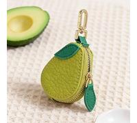 1 porte-monnaie en forme de fruit - Mini porte-monnaie AirTag - Fermeture éclair - Accessoire compact et mignon pour clés, cartes, voyage quotidien, 1 pièce., Avocado Color, Porte-clés en forme de