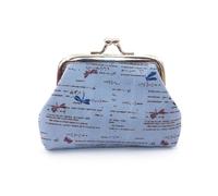 1 porte-monnaie pour femme avec joli motif hibou imprimé moraillon, 1 pièce - 12, Taille unique