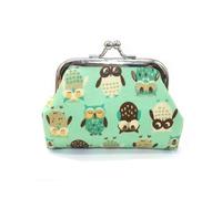1 porte-monnaie pour femme avec joli motif hibou imprimé moraillon, 1 pièce - 15, Taille unique