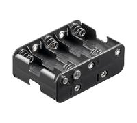 1 porte-piles pour10x Mignon "AA" avec bouton-poussoir de connexion