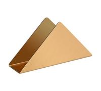 1 porte-serviettes en acier inoxydable doré, porte-serviettes triangulaire minimaliste en métal, organisateur distributeur de serviettes de cocktail.