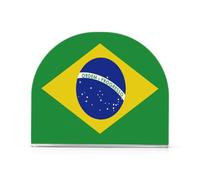 1 porte-serviettes en acrylique de 4 mm d'épaisseur en forme de U pour salle de bain et table de chevet, utilisation tout au long de l'année, drapeau du Brésil