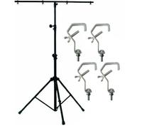 1 PORTIQUE JEUX DE LUMIERE ROBUSTE + 4 CROCHETS PA SONO DJ LED