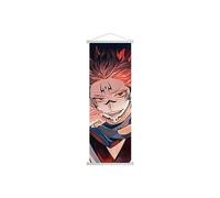1 poster Jujutsu Kaisen en rouleau à suspendre au mur en tissu forgé pour décoration de chambre à coucher (style 3)