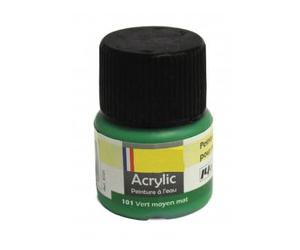 1 pot peinture de maquette : vert moyen mat n° 101-12 ml - pour heller - accessoire maquette