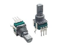 1 potentiomètre de précision de type RK09 B10K B50K B100K A10K A50K RK09L1140A5P Réglage unique 3 broches D Longueur de l'arbre 15 mm (B50K avec point milieu)
