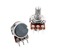 1 potentiomètre WH148 à liaison simple B1K 5K 10K 20K 50K 100K 103 104, longueur de la poignée 15 mm, résistance réglable(5K Ohm)