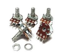 1 potentiomètre WH148 double unité RK16 6 broches B1K 5K 10K 50K 100K 103 104 longueur de la poignée 15 mm arbre de fleur(5K Ohm)