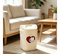 1 Poubelle à couvercle basculant, hermétique et anti-odeur, robuste et durable, avec un assortiment de couleurs simple, convient à divers scénarios de la maison tels que les chambres et les salons 1 p