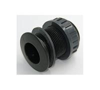 1 pouce, lot de 2 traversées de paroi en PVC pour raccord fileté, aquaponie, aquaculture.