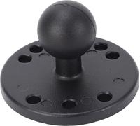 1 pouce support de balle base en alliage d'aluminium Universal Fit Plaque d'appareil électronique avec Ampsloch pour Garmin