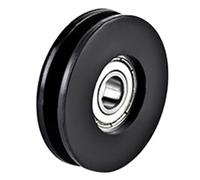 1 poulie de roulement en nylon ronde de rechange pour équipement de fitness, poulie de remise en forme, poulie ronde de remise en forme, roulement de roue de rechange