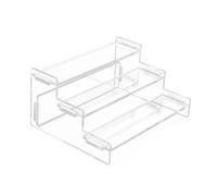 1 présentoir en acrylique à trois couches - Présentoir transparent - Peut être utilisé pour présenter des produits de soins de la peau et de l'artisanat, etc.