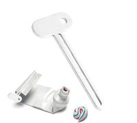 1 presse-tube en acier inoxydable, presse-dentifrice en métal, clé en métal pour économiser du dentifrice, des crèmes, de la peinture, de la pommade, plus de moi ss et de déchets