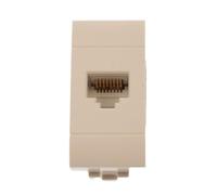 1 prise de données RJ45 CAT6, connecteur réseau LAN, compatible avec Bticino Living Light, couleur blanche, série MBL, 1 module