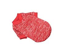 1 pull d'hiver pour chien - Tenue douce pour chien - Sweat pour petit chien - Cintre (rouge, XL)