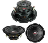 1 PYLE PLPW8D subwoofer 400 watt rms 800 watt max 8"" 20 cm dvc bobine double 200 mm 4+ ohm excellent pour portes voiture, 1 pièce