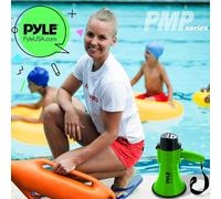 1 Pyle PMP32GR Mégaphone Vert 30 Max Watts pour Manifestation Grève Avec Sirène