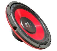 1 PYLE RED LABEL PLW10RD haut-parleur 25,00 cm 250 mm 10"" 300 watt rms 600 watt max impédance 4 ohms 86,7 db rouge voiture, 1 pièce