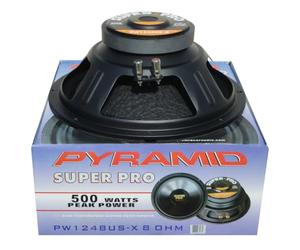 1 Pyramid PW1248USX woofer 30 cm 300 mm 12", 250 Watts rms 500 Watts Max, impédance 8 ohm, sensibilité 89,2 DB, pour Maison, DJ, soirées, Disco, fête, 1 pièce