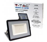 1 pz 100W LED Floodlight SMD E-Series G2 Black Body 4000K