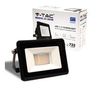 1 pz 10W LED Floodlight Samsung Chip Black Body 6500K