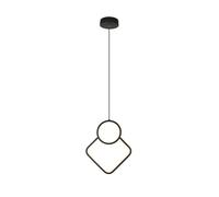 1 pz 12W LED Designer Metal Hanging Lamp 2801800MM Black Body 4000K