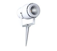1 pz 12W LED Garden Spike Lamp White Body 3000K