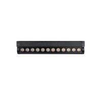 1 pz 12W LED Magnetic Linear Spotlight Slim Adjustable 4000K Black Body