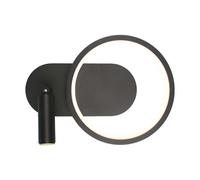 1 pz 14W LED Designer Lampshade 250100180MM Black Body 3000K