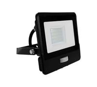 1 pz 20W LED PIR Sensor Floodlight Samsung Chip Black Body 6500K 1m Cable