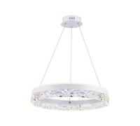 1 pz 25W LED Designer Hanging Lamp Single Ring 3000K White Body