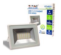 V-TAC Projecteur LED - Série E - IP65 Waterproof - Blanc - 30W - 2510 Lumens - 4000K