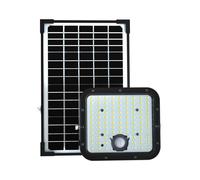 1 pz 30W LED Solar Floodlight LiFePo Battery Black 6000K