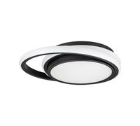 1 pz 38W LED Designer Light Black Double Round 4000K