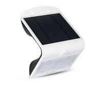 1 pz 3W LED Solar Wall Light 3000K+4000K White+Black Body