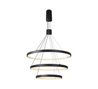 1 pz 46W LED Decorative Hanging Light 406080150CM Black Body 3000K