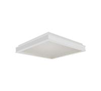 1 pz 48W LED Designer Light Square White Finish 4000K Dimmable