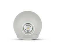 1 pz 4W LED Wall Light Grey Body Round IP65 4000K