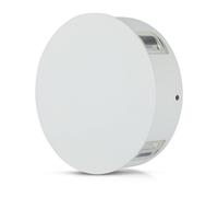 1 pz 4W LED Wall Light White Body Round 3000K IP65