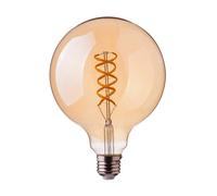1 pz 5W G95 Filament Bulb 1800K Amber Glass