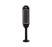 1 pz 5W LED Solar Bollard Light with White + Black Body 3000K