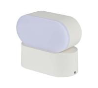 1 pz 5W LED Wall Light White Body IP65 Movable 4000K